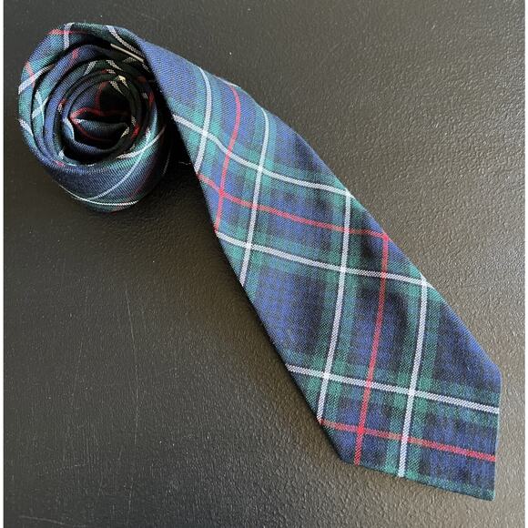 LOCHCARRON Mackenzie Tartan Plaid Tie 100% New Wool Scotland - Picture 1 of 5